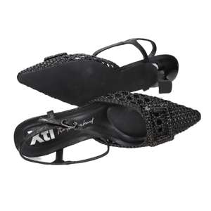 Xti Donna Slingback 145431 Nero <b>Black</b> 6 Cm Heel Size 36 <b>Pumps</b> - Product Image 6