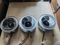 Ventilateur centrifuge haute pression JEEK 133 mm 12 V CC 2,6 A 3900 tr/min pour machine de découpe laser et extraction de poussière CNC