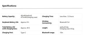 Audífonos <span class=keywords><strong>Xiaomi</strong></span> Redmi <span class=keywords><strong>Buds</strong></span> 8 <span class=keywords><strong>Lite</strong></span> con Reducción de Ruido IA, 36 Horas de Duración de la Batería, BT5.4, Control Táctil, Resistentes al Agua, para Auriculares TWS - Product Image 6