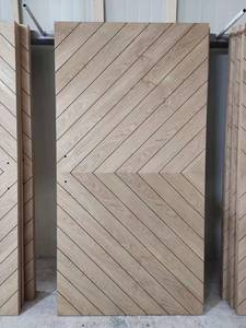 Puerta Corredera <span class=keywords><strong>de</strong></span> Madera con Diseño <span class=keywords><strong>de</strong></span> Espiga Personalizada con Ranuras <span class=keywords><strong>de</strong></span> 3x2 mm - Product Image 3