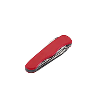 Couteau de poche pliable en acier inoxydable de qualité industrielle 11 en 1, lame de survie et de sauvetage en plein air, manche en plastique, garantie 1 an, OEM