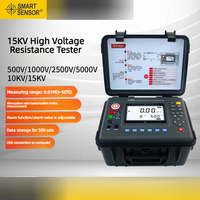Megóhmetro Digital de Super Alto Voltaje de 15KV con Sensor Inteligente ST3129, Probador de Resistencia de Aislamiento para Transformadores Industriales