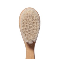 Vente Chaude Marque Privée Brosse à Cheveux en Bois pour Bébé, Peigne de Massage en Laine Douce, Brosse à Cheveux Naturelle pour Enfants