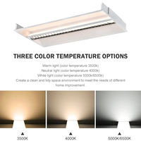 Plafonnier LED indirect à prix avantageux pour bureau, dimmable, 2x2, 2x4, 24W, 36W, 40W, 50W