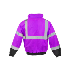 Custom Hi Vis Reflective <b>Work</b> Jacket with Logo Printing Industrial Safety Clothing - Product Image 3