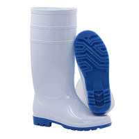 Chaussures de pluie blanches en Pvc, bottes de pluie, chaussures imperméables, bottines à plateforme, bottes de pluie pour l'alimentation agricole