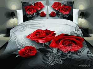 Bán Buôn 3D Flower In 100% Polyester <span class=keywords><strong>Bedding</strong></span> <span class=keywords><strong>Set</strong></span> Duvet Cover <span class=keywords><strong>Set</strong></span> - Product Image 6