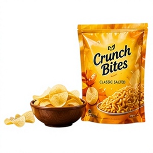 Bolsa de empaque con cierre hermético, laminada con BOPP, de calidad alimentaria, para las galletas saladas Crunch Bites Classic. - Product Image 2