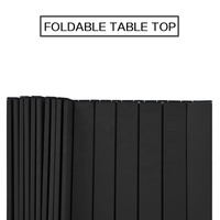Offre Spéciale Table pliante en métal personnalisée facile à transporter pour barbecue Camping pique-nique avec toit roulant pour mobilier d'extérieur
