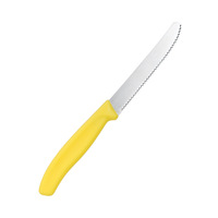 Couteau à steak occidental en acier inoxydable, tête de couteau à steak de 8 pouces, multifonctionnel, petite scie, couteau à pain, couteau à toast dentelé, moderne et simple