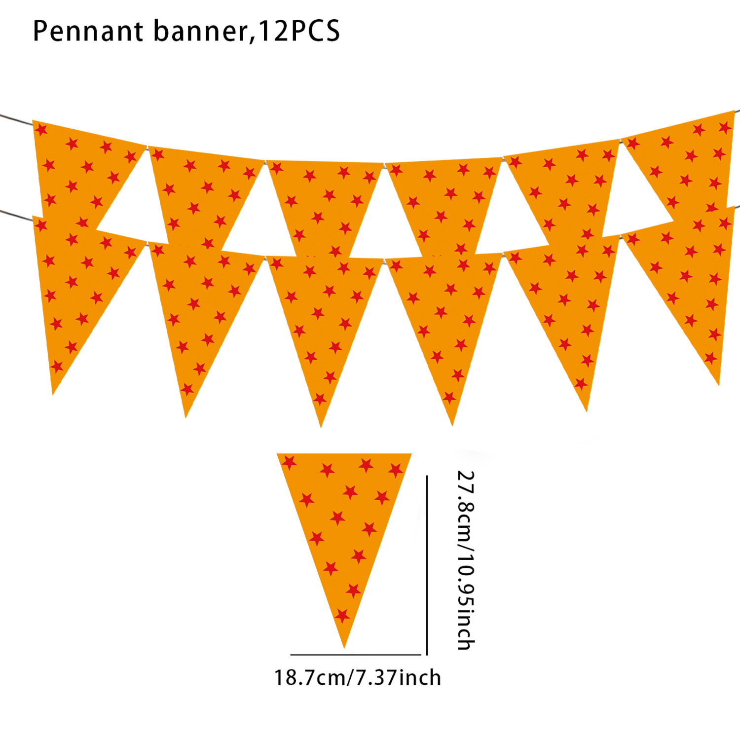 Banderas triangulares 12uds-dragon ball