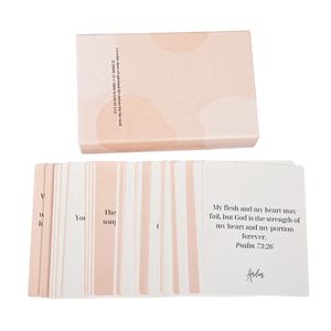 بطاقات فلاش ورقية عالية الجودة مع تصميم وطباعة حسب الطلب، بطاقات إلهامية ذاتية مع اقتباسات ملهمة مخصصة - Product Image 2