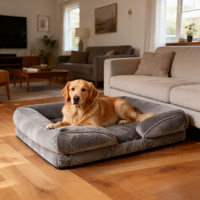 Coussin pour animaux de compagnie, lit confortable pour chien et chat, canapé en peluche, détachable, lavable, universel, intérieur, toutes saisons, moyen, grand