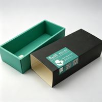 Boîte à gâteau rigide de luxe avec tiroir, biodégradable, étanche, en papier alimentaire, impression couleur personnalisée, fermeture magnétique, pour pâtisserie longue