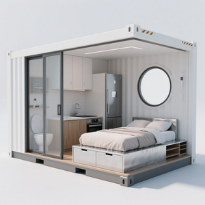 कार्यालय भवन अपार्टमेंट दूरस्थ जीवन के लिए आधुनिक डिजाइन के साथ लक्जरी फ्लैट पैक इंसुलेटेड कंटेनर हाउस - Product Image 4