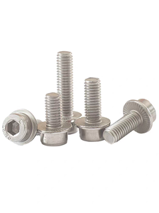 304 SS Perno de brida hexagonal DIN6921 M4 M5 M6 M8 M10 Anti-aflojamiento - Product Image 3