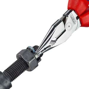 Knipex 08 25 185คีมรวมจมูกพร้อมที่จับหลายองค์ประกอบชุบโครเมี่ยม185มม - Product Image 3