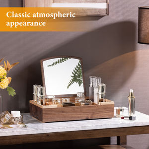 DS Luxury Handmade Craft <b>Gifts</b> Jewelry Case <b>Large</b> Capacity Cosmetic Organizer Wooden Rectangle Dressing Case Customizable <b>Box</b> - Product Image 2