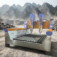 Nouvelle machine de découpe de granit 5,5 kW et de gravure 3D de monuments avec moteur de broche 7,5 kW et longueur maximale de 3200 mm
