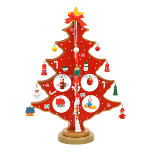Hatty Factory Wholesale DIY Desktop Christmas <b>Tree</b> Assembly Toys New Year Party Gifts Wooden Xmas Decorations - Product Image 6