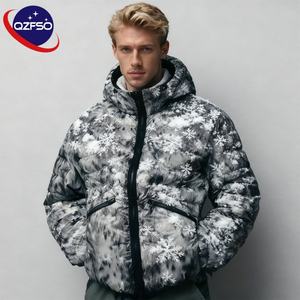 QZFSO Top qualité vente chaude hiver doudoune pour hommes chaud en plein air régulier léger fermeture éclair bulle doudoune pour homme - Product Image 1