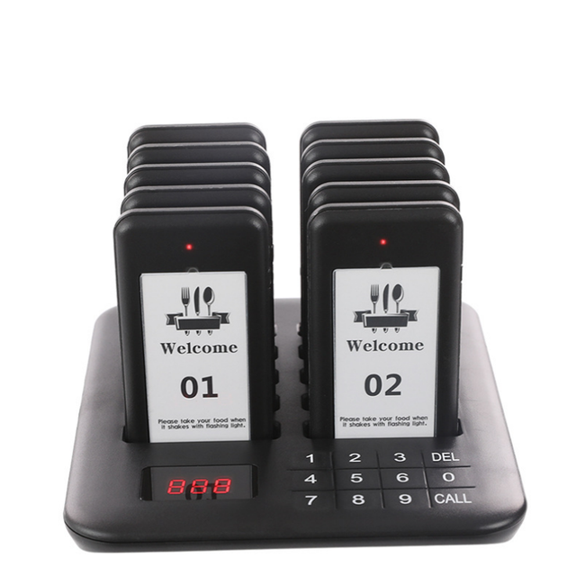 Waterproof Waiting Buzzer Waiter Queuing Wireless Calling System Restaurant Pagers