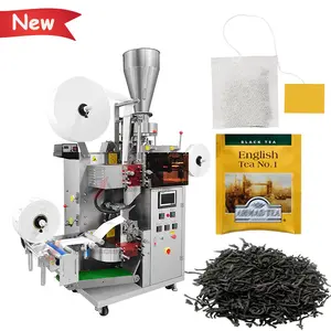 Macchina imballatrice bustina da tè in nylon con carta filtrante automatica 5g 10g macchina confezionatrice per bustine di tè nero piccola