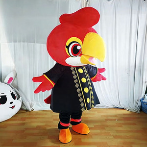 Disfraz de Mascota Personalizado de Halcón Rojo Peludo, Mascota de Águila de Dibujos Animados para Adultos, para Carnaval, Fiesta, Evento, Actuación, Talla XL, MOQ 1 - Product Image 2