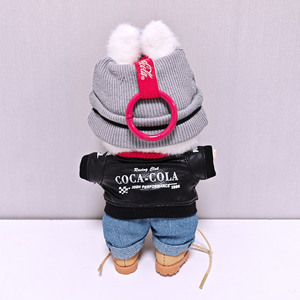 Vêtements pour bébé : Ensemble veste en cuir noir et <span class=keywords><strong>jean</strong></span> de troisième génération, accessoires de poupée ciblés pour bébés - Product Image 4