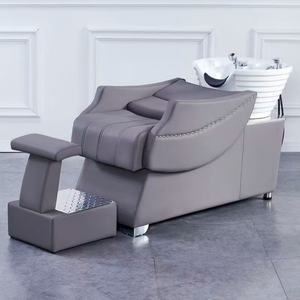 Chaise de lavage de cheveux avec bol, mobilier de massage confortable pour salon de coiffure, couleur personnalisée, vente chaude - Product Image 3