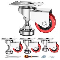Roulettes de nivellement anti-vibration réglables de haute qualité Roulettes pivotantes robustes pour équipement et meubles de machines d'établi