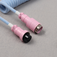 Câble USB-C enroulé personnalisé, directement de l'usine, pour clavier mécanique de jeu, rétroéclairage RVB, touches programmables, Plug & Play, en nylon