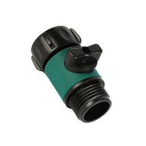 3/4 "NPT BSP X 3/4" Negro Pulgadas Válvula de bola de cierre de plástico Conector de válvula de manguera de jardín - Product Image 2
