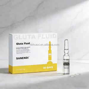 Ampollas SANENDI Gluta Fluid de 2ml, Complejo Aclarante de Piel de 20 Días, con Ácido Ascórbico y Ácido Hialurónico, Producto Coreano - Product Image 6