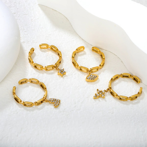 แหวนผีเสื้อปรับขนาดได้ ประดับเพชรแบบฝัง สำหรับผู้หญิง เครื่องประดับแฟชั่น ของขวัญ - Product Image 3