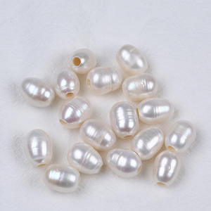 Collar de Perlas Naturales de Agua Dulce de 2-3 mm, Cuentas de Arroz Púrpura Semiterminadas, Cuentas Sueltas Planas para DIY, Perlas Pequeñas al por Mayor - Product Image 1