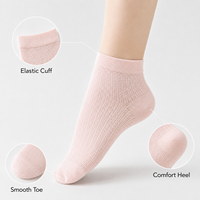 Chaussettes courtes décontractées pour femmes, style ballet, en coton fin, antibactériennes 7A, respirantes et rafraîchissantes, blanches, pour l'été