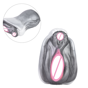 ドロップシッピング牛デュアルチャンネル男性マスターベーターファンタジー動物ポケットプッシーアナル膣穴男性用ストローカー大人のおもちゃ - Product Image 2