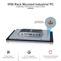 PC industriel à écran tactile capacitif 19'' à cadre ouvert haute efficacité avec fonction réseau WIFI, compatible Windows et Linux