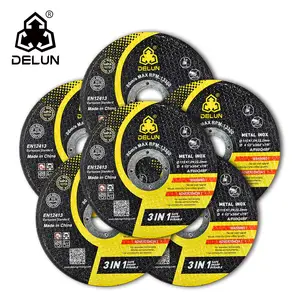 Delun 4.5 דיסק חיתוך דיסק חיתוך גלגלים, מתכת & נירוסטה גלגל חיתוך אגרסיבי פלדה אגרסיבי