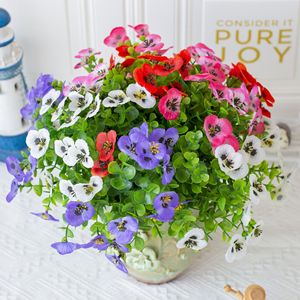 Vente en gros décoration d'intérieur pour mariage fleurs en soie fournies par l'usine feuilles d'eucalyptus artificielles fleurs fête des pères Halloween - Product Image 3