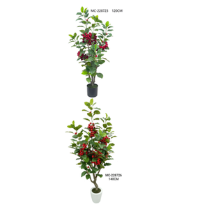 Lifelike Large Artificial Red Berry Tree Potted Plant for Indoor Home &amp; Commercial Landscape Decoration - Product Image 2