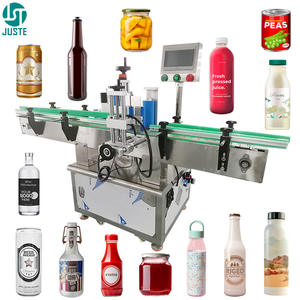 Độ chính xác cao Nhãn Applicator Jar tự động Máy dán nhãn với ngày mã hóa Máy in mã vạch Phụ kiện thanh áp lực - Product Image 1