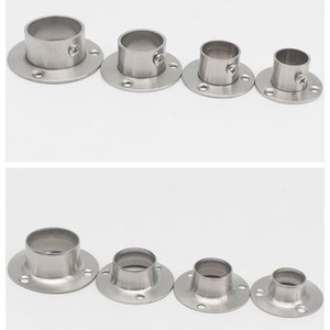 Support mural à bride en acier inoxydable pour tringles de penderie, accessoires de quincaillerie en acier 304 - Product Image 5