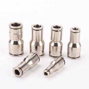 Raccord rapide pneumatique résistant à haute température et haute pression série PG, tuyau d'air, 8-10-12, réduction en ligne - Product Image 2