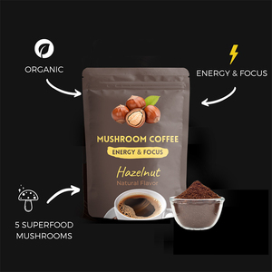 Custom Formula <strong>Low</strong> <strong>Acid</strong> <strong>Coffee</strong> Superfood Mushrooms Reishi Nootropic Support Hazelnut Mushroom <strong>Coffee</strong> - Product Image 2