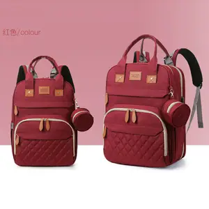 Baby Diaper Bag Backpack Large Capacity Waterproof Multi-function Fashion Polka Dots Travel Bag Pack