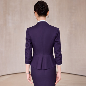 Women's Professional Suit Set Short Skirt Work Uniform Receptionist Office Wear Fall 2025 - Product Image 4