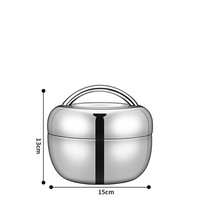 Boîte à lunch isotherme en acier inoxydable, capacité 1-3L, avec poignée, pour la conservation de la fraîcheur des aliments