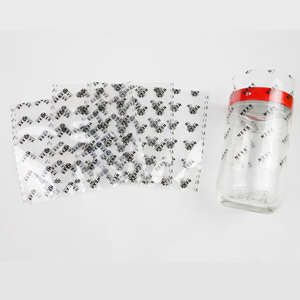 Bandas termorretráctiles perforadas de tamaño personalizado para sello de tapa de cuello de botella con línea de rasgado fácil - Product Image 1